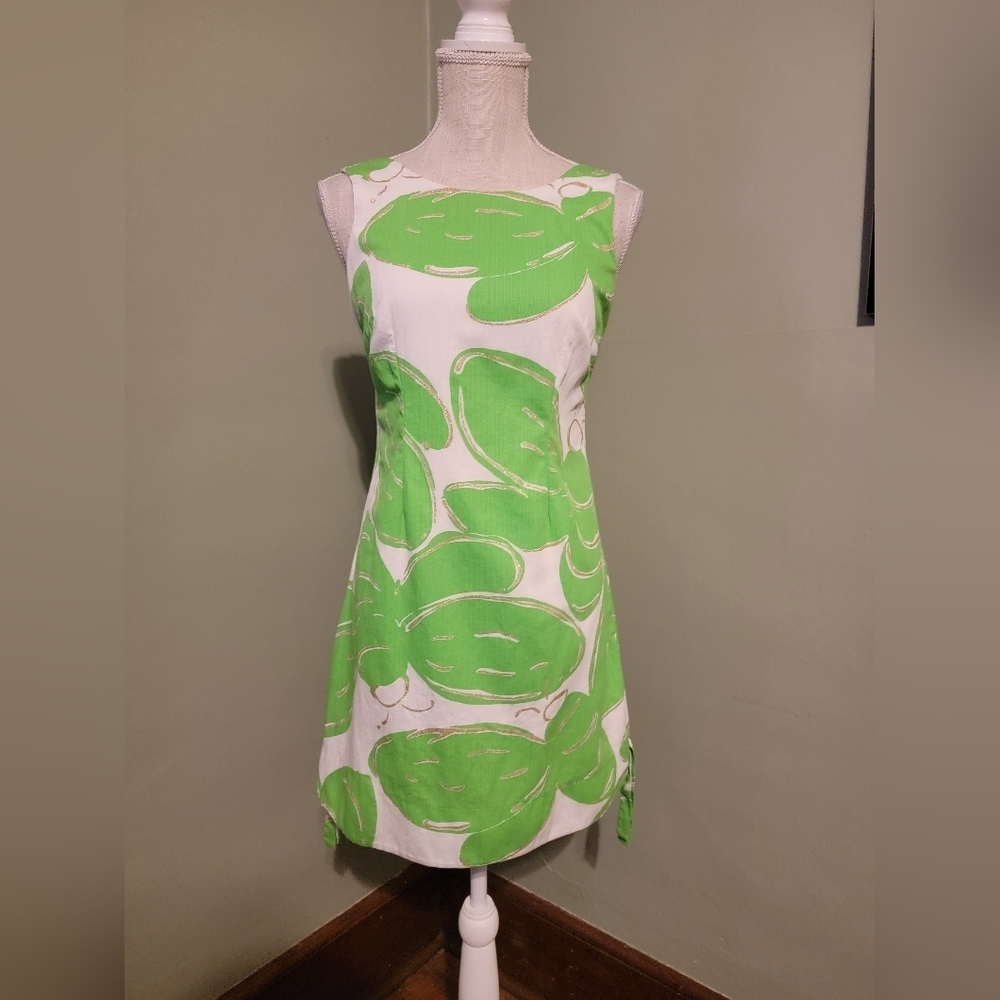 Lilly Pulitzer Green and White Dress